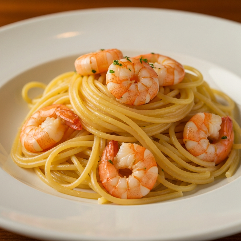 Spaghetti with Prawns